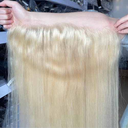 13x4 Lace Frontal Only Human Hair Honey Blonde 613 Color 13x4 Transparent Lace Frontal Closure Pre Plucked Invisible Hiar Knots 150% Brzilian Virgin Human Hair Blonde 613 14 Inch 13x4 Frontal Only