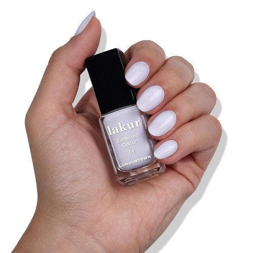 LONDONTOWN Lakur Nail Polish - Frostbitten Blue, Long-Lasting & Chip-Resistant | Non-Toxic Vegan Formula, 0.4 Fl Oz