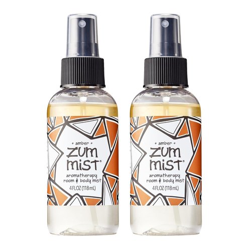 Indigo Wild Zum Mist Room & Body Spray - Aromatherapy Essential Oil - Amber Scent - 4 fl oz (2 Pack)