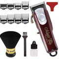 Wahl Professional 5-Star Magic Clip #8148 - Precision Cordless Fade Clipper for Barbers - Includes Bonus Neck Duster (Burgundy)