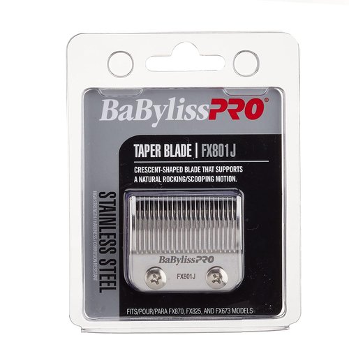 BaBylissPRO Replacement Taper Clipper Blades - Compatible with FX870, FX825 & FX673 | Durable 2-Hole Design
