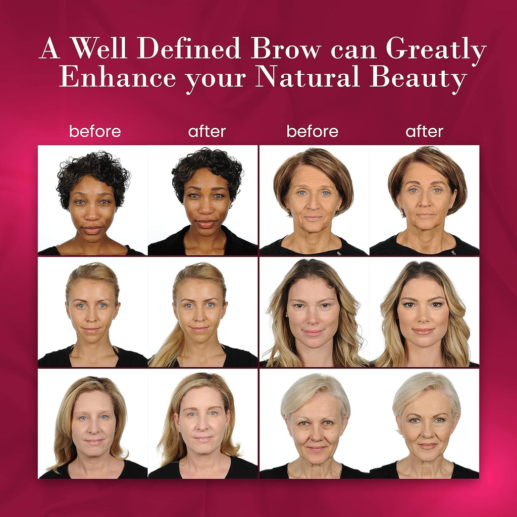 ybf Beauty Eyebrow Pencil - Universal Automatic Brow Pencil With Spoolie Brush - Perfect For All Hair Colors & Skin Tones - 0.005 Oz Taupe