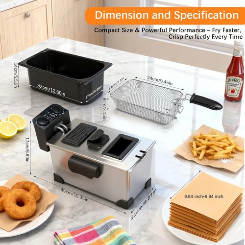 Skiennix Sous Vide Cooker - WiFi Immersion Cooking with Deep Fryer Basket | Precision Cooking