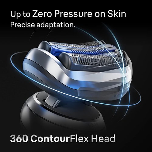 Braun Electric Shaver - Series 7 7185cc | Waterproof Wet & Dry Shaving Kit with Beard Trimmer, 60 Min Runtime