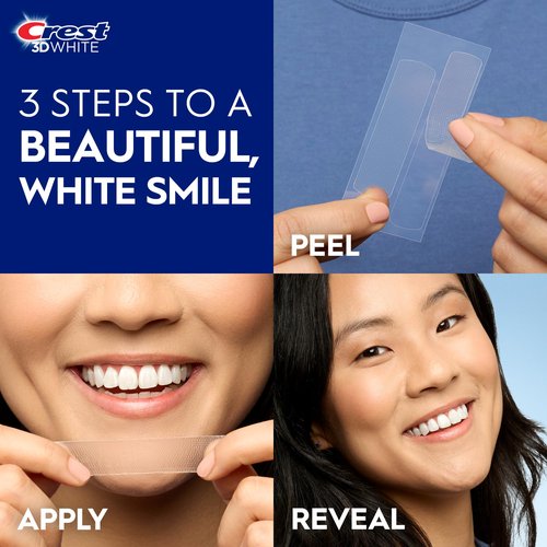 Crest 3D Whitestrips, Classic Vivid, Teeth Whitening Strip Kit, 20 Strips (10 Count Pack)