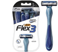 BIC Flex 3 Men’s Disposable Razors With 3 Blades, For a Smooth and Comfortable Shave, 4 Piece Razor Kit for Men