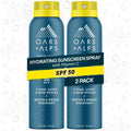 Oars + Alps SPF 50 Sunscreen Spray - Fast-Absorbing, Lightweight & Water-Resistant | 6 Oz, 2 Pack
