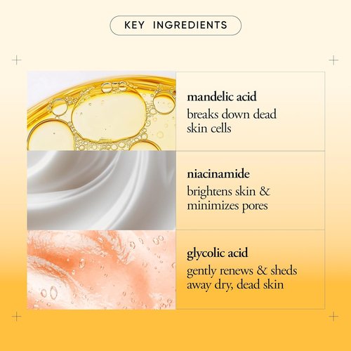 Philosophy Microdelivery Triple-Acid Brightening Peel Pads - Mandelic, Glycolic & Malic Acid for Dark Spots | 12 Ct