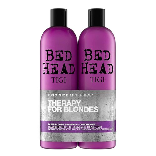 Bed Head by TIGI Dumb Blonde Shampoo & Conditioner - Nourishing Formula for Blonde Hair | 25.36 fl oz (2 Count)