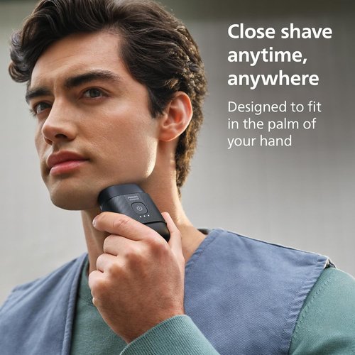 Philips Norelco Shaver 500 Series - Compact Electric Shaver with Lift & Cut System, Steel Blades, Wet & Dry Use, Travel Case
