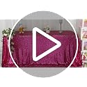 Hot Pink Sequin Tablecloth 90x156 Inch Rectangle Sparkly Fabric for Weddings & Parties - Variation of THIS listing