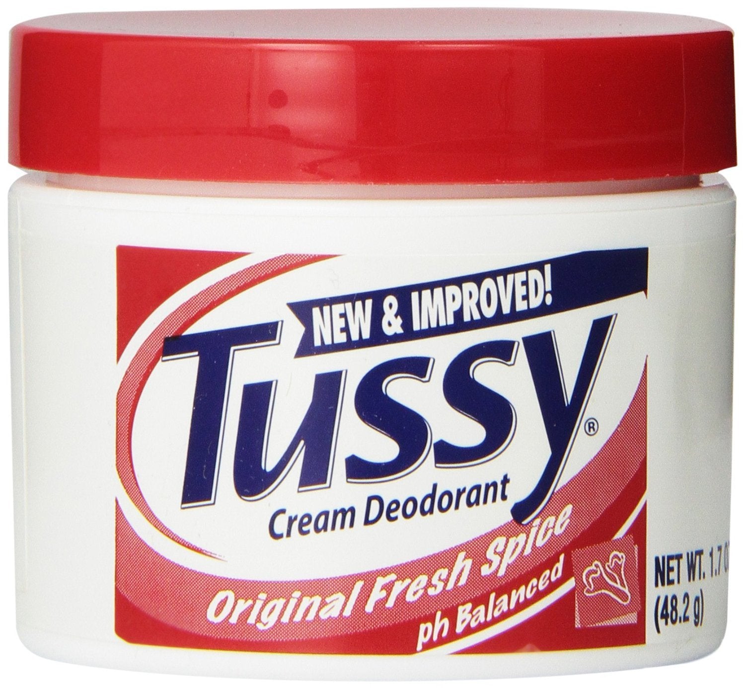 Tussy Cream Deodorant - Original Fresh Spice Scent | 1.7 OZ for All-Day Odor Protection