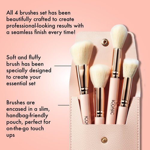 ICONIC LONDON Handbag Glam Face Brush Set