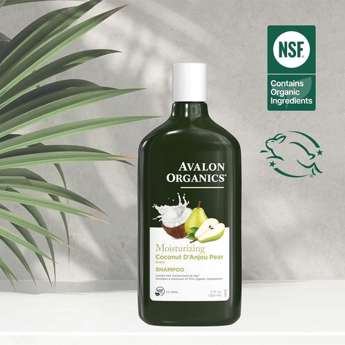 Avalon Organics Coconut Pear Shampoo - All-Natural Formula for Healthy Hair | 11 Fl Oz
