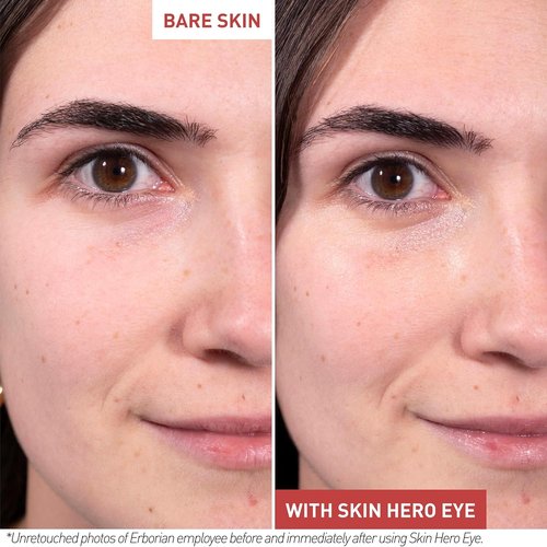 Erborian Skin Hero Eye Cream - De-Puffing, Hydrating Formula for Smooth, Radiant Skin | Korean Skincare