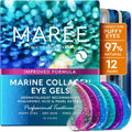 MAREE Eye Gels - Cooling Pads Under Eye Patches for Puffy Eyes and Dark Circles with Collagen & Hyaluronic Acid - Anti Wrinkles Under Eye Masks Skincare Treatment for Puffiness - Parches Para Ojeras