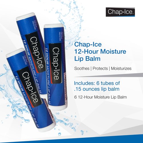 Moisturizing Lip Balm SPF 15 – 6 Pack Lip Balm Sticks, Hydrating & Protective Formula