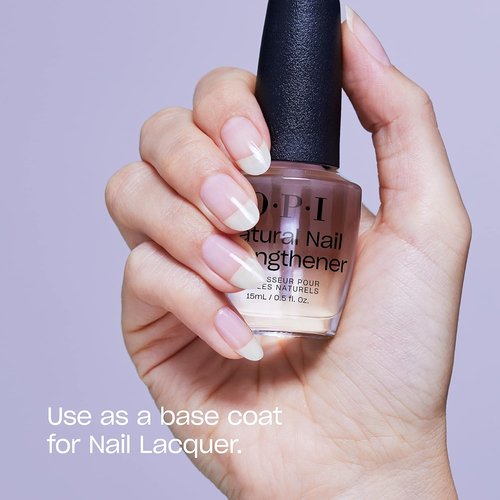 OPI Nail Lacquer Base Coat - Clear Chip Resistant Nail Polish | Protects Nails & Prevents Discoloration
