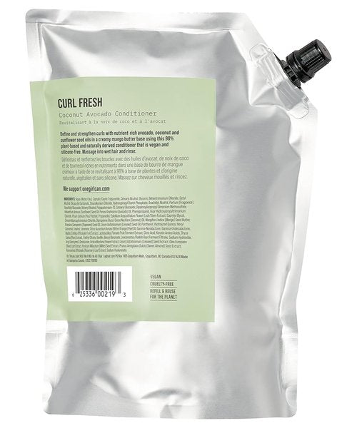AG Care Curl Fresh Coconut Avocado Conditioner - Hydrating Formula for Curly Hair | 33.8 Fl Oz