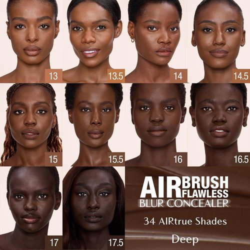 Charlotte Tilbury AIRbrush Flawless Blur Concealer - Longwear, Hydrating & Crease-Proof for Dark Circles & Blemishes - Full Coverage, Natural Matte Finish