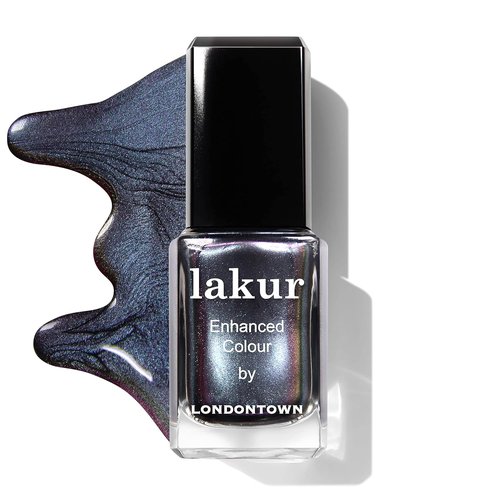 LONDONTOWN Lakur Nail Polish - Long-Lasting Blue, Streak-Free & Chip-Resistant | 21+ Free Non-Toxic Vegan, 0.4 Fl Oz