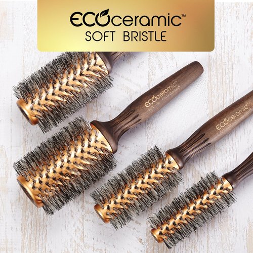 Olivia Garden EcoCeramic Soft Bristle Round Thermal Hair Brush EC-20S (1 3/4")