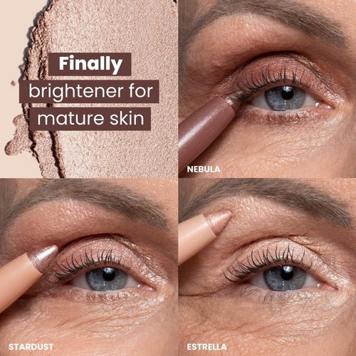 PRIME PROMETICS PrimeEyes Eye Brightener - Creamy Eye Shadow Sticks for Mature Women | Hypoallergenic, Long-Wear, Water-Resistant (Nebula)
