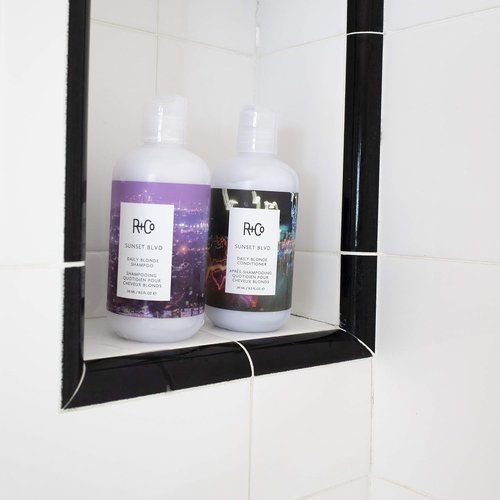 R+Co Sunset Blvd Daily Blonde Shampoo & Conditioner Duo - 8.5 Fl Oz Set for Radiant Hair