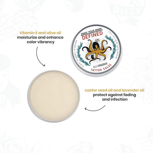 Billy Jealousy Make Your Mark Tattoo Salve - Nourishing Aftercare with Vitamin E & Lavender Oils | 2 oz
