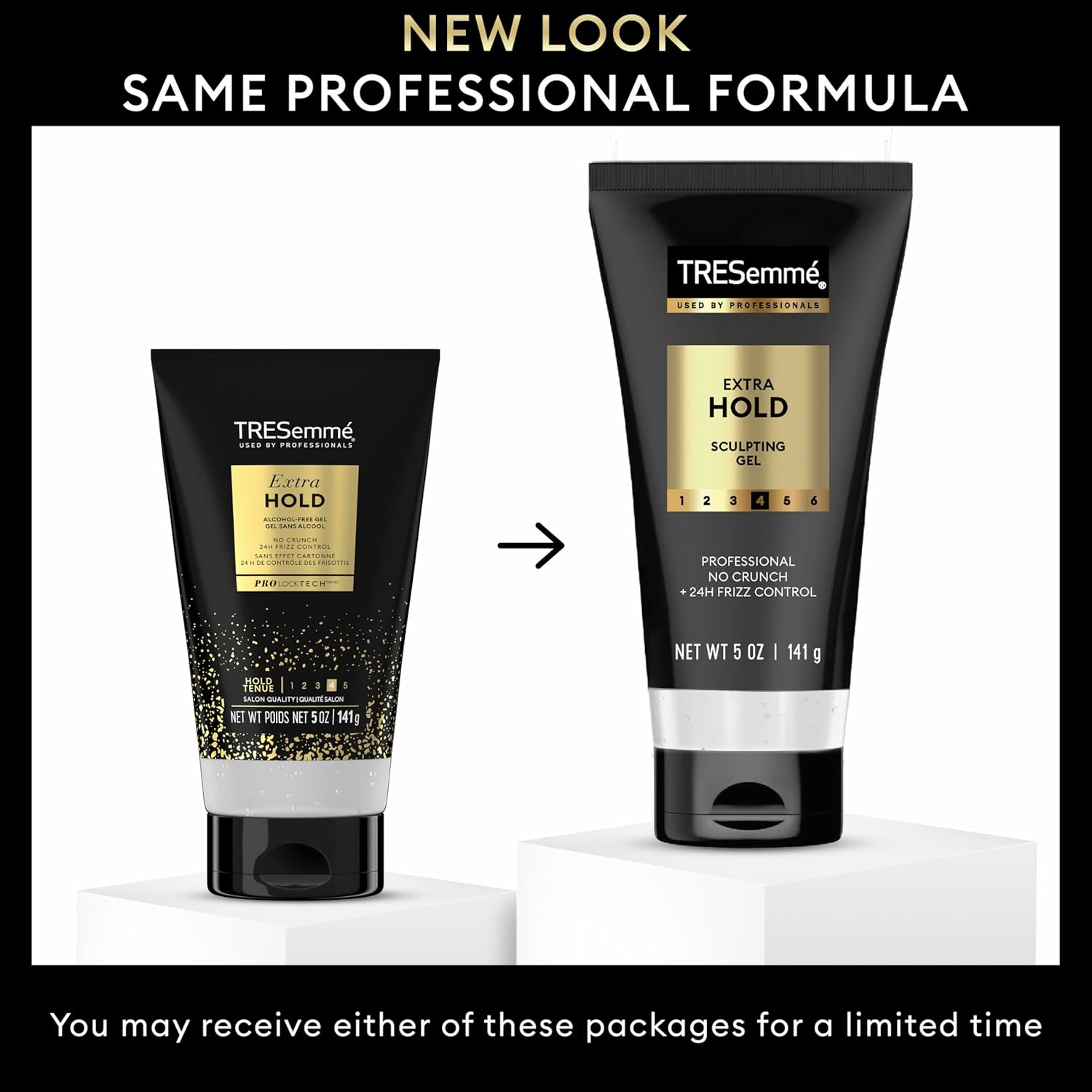 TRESemmé Extra Hold Gel - Alcohol-Free Formula for 24H Frizz Control | 5 oz