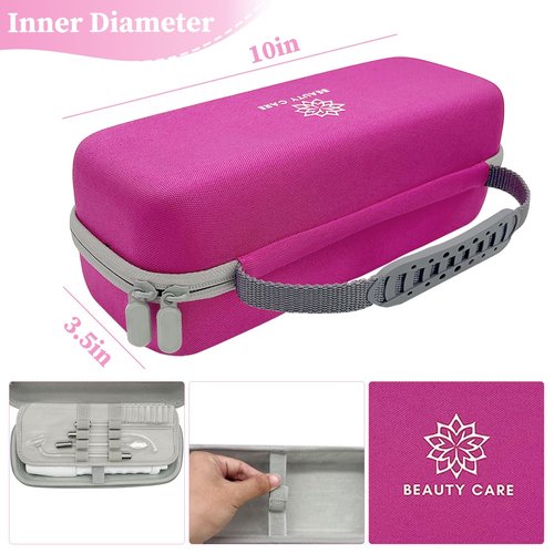 High Frequency Wand Case for Nuderma/Houzzi/Uupas/Titoe,Hard Storage Protective Carrying Case Compatible with Portable Handheld Skin Therapy Wand Machine and Attachments (Case Only)