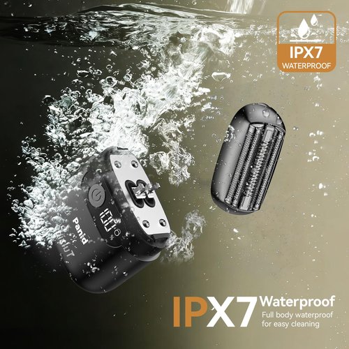 Electric Foil Shavers for Men, Upgraded Mini Electric Razor with 3 Floating Blades, LED Display, USB-C Fast Rechargeable, Portable Electric Shavers for Beard/Face