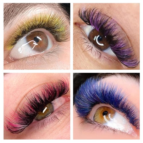 ABONNIE Colored Lash Extensions, 16 Rows Cashmere eyelashes, 0.07 D Curl 13mm Classic eyelash Extensions, Single Lash Extensions for Professional Salon Use (0.07-D-Yellow Gradient 13mm