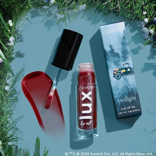 ColourPop Twilight Lux Lip Oil - Hydrating Sheer Tinted Formula with Antioxidant Chamomile & Calendula - Nourishing Red Oil (0.16 oz)