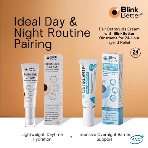 BlinkBetter BetterLids Restore Eyelid Cream – Barrier Support to Hydrate, Soothe & Moisturise Dry, Itchy, Red & Sensitive Eyelids – Lightweight Daily Formula with 3% Oat & Ceramides, 1 fl oz