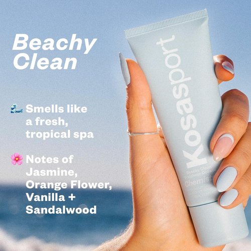 Kosas Chemistry Deodorant - Aluminum & Baking Soda Free | BO-Fighting AHA Serum for Soft, Nourished Skin (Beachy Clean)