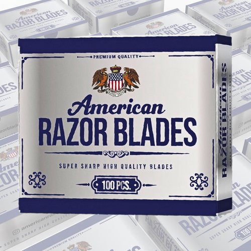 The Shave Factory Straight Edge Razor Kit - with Single Stainless Steel razors (USA + American Razor)