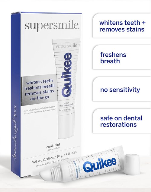 Supersmile Quikee Teeth Whitening - Convenient On-The-Go Formula for a Bright Smile