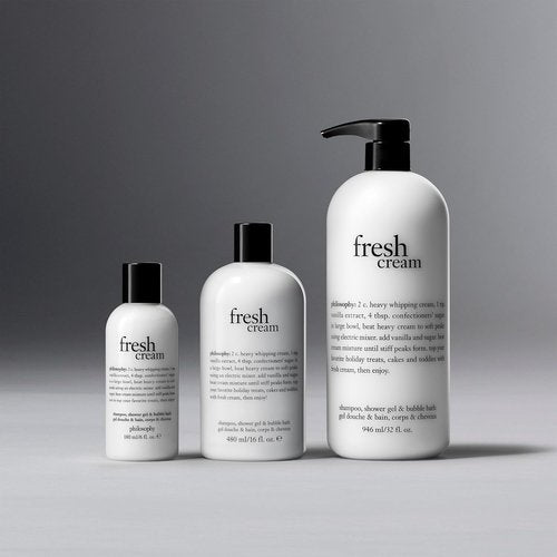 Philosophy Fresh Cream - Nourishing Cleanser & Conditioner - Softens Skin & Hair - Notes of Vanilla & Sweet Cream