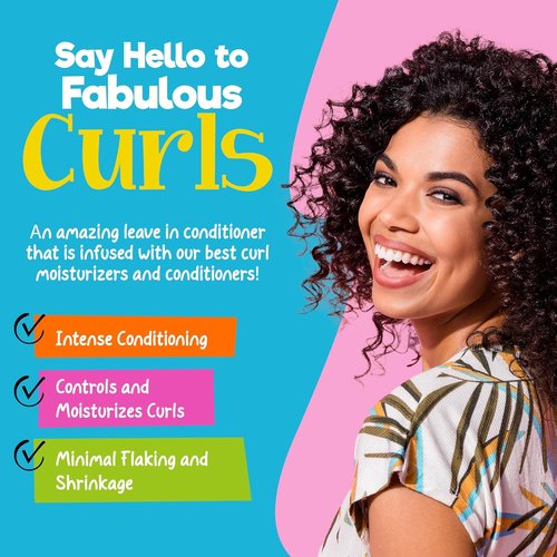 CurlyChic Leave-In Conditioner - Extra Creamy Formula for Intense Moisturizing & Frizz Control | 12 fl oz