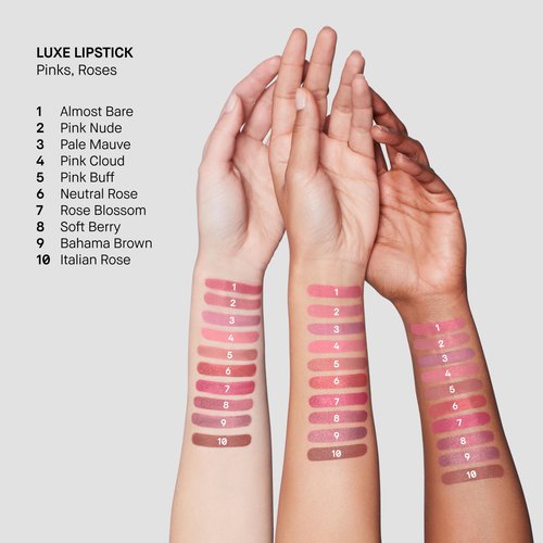 Bobbi Brown Luxe Lipstick | Bold, Skincare-Infused Lipstick for Rich Satin Finish | Chamomile Oil & Jasmine Flower Wax, 0.12 Ounce, Sandwash Pink
