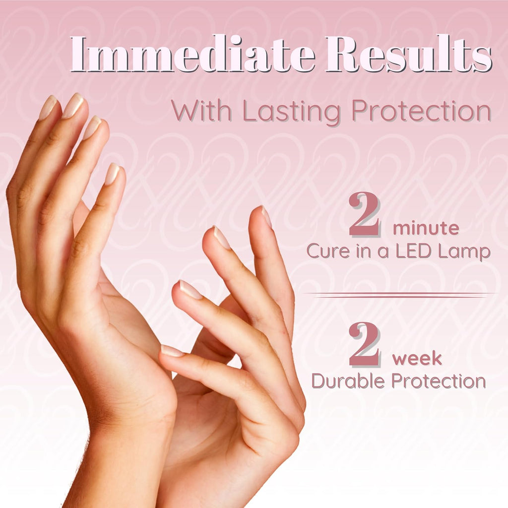 Tammy Taylor Glass Slipper Gel Top Coat - No Wipe, High Gloss Finish, Quick Cure for Acrylic Nails
