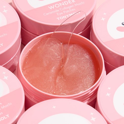 TONYMOLY Wonder Ceramide Collagen Mochi Hydrogel Under Eye Patches – Hydrating Eye Gels for Dark Circles, Puffiness & Fine Lines, 30 Pairs (84g)