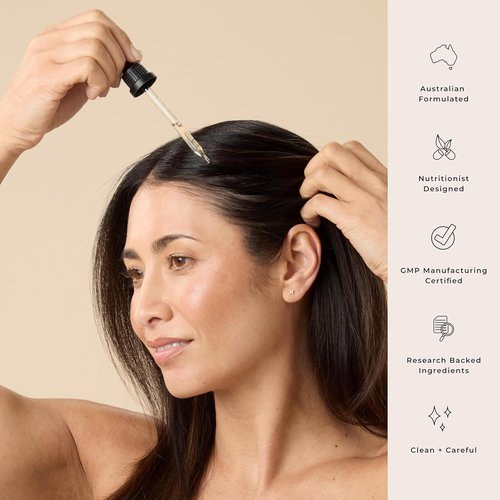 JSHealth Peptide Hair Growth Serum - Supports Hair Retention & Density | Vegan, Oil-Free (1.69 fl oz)