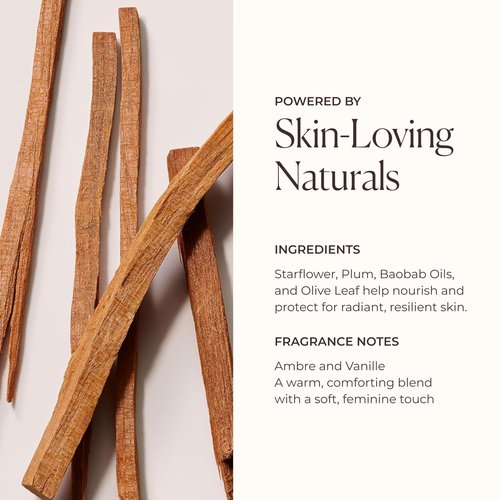 Laura Mercier Serum Body Cream, Moisturizing Serum-Infused, 48HR Hydration, Improves Skin Barrier, Soothes Dry Skin, Shea Butter and Squalane Intensely Nourishes, Ambre Vanille