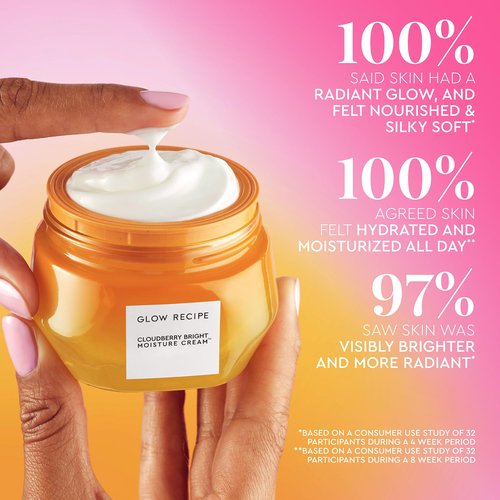 Glow Recipe Cloudberry Refillable Face Cream – Ultra Moisturizing Korean Face Cream for Women with CoQ10, Multi Peptides, and Vitamin C to Brighten, Repair Skin Barrier & Even Skin Tone (50 ml)