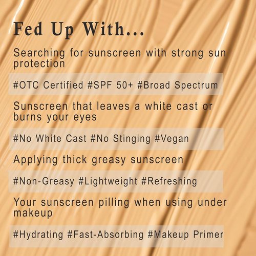 Skiennix Face Sunscreen - Tinted SPF 50 Moisturizer for Women - Travel Size 50 ml