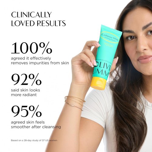 OLIVIAUMMA Cashmere Whip Cleanser - Soft Whipped Korean Face Wash with Heartleaf for Glass Skin Glow | 120ml