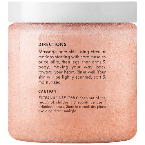 Majestic Pure Himalayan Pink Salt Body Scrub - Exfoliating Collagen & Sweet Almond Oil | 10 oz for Skin Care, Stretch Marks & Cellulite
