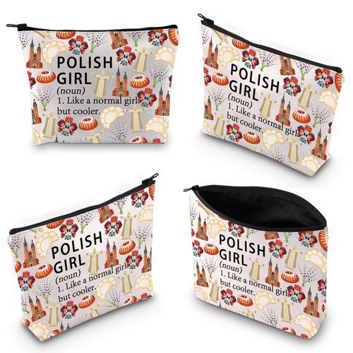 Poland Country Makeup Bag Polish Gift Poland Souvenirs Travel Gift Polish Stuff Zipper Pouch (POLISH noun)